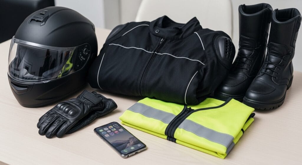 Motorcycle safety gear that can support injury evidence after a crash